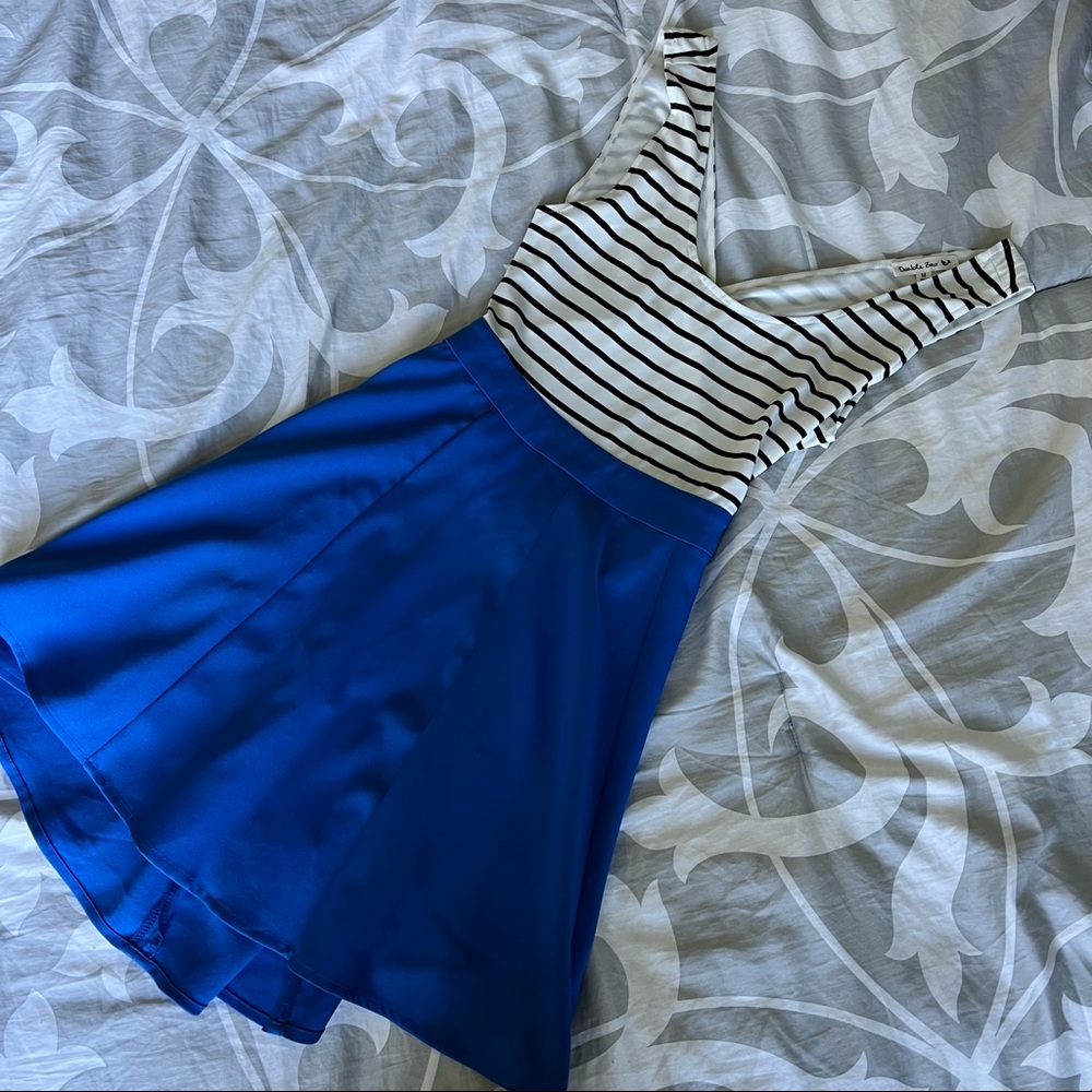 Blue and White Dress